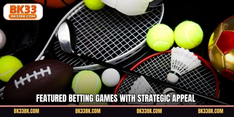 Featured betting games with strategic appeal