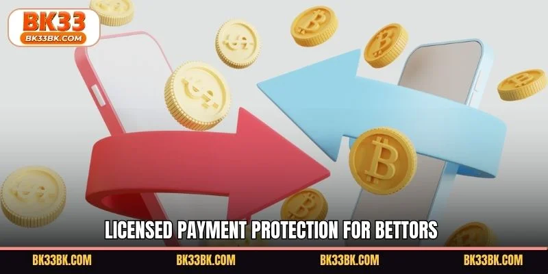 Licensed payment protection for bettors