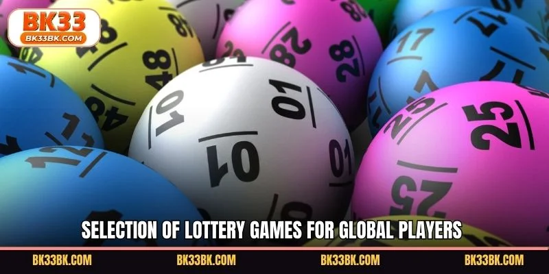 Selection of lottery games for global players