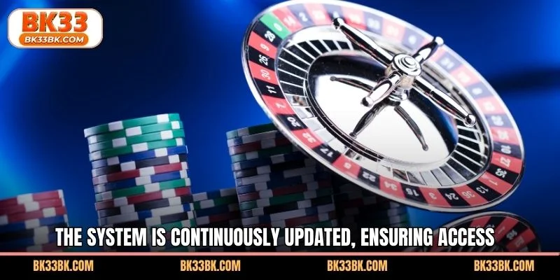 The system is continuously updated, ensuring access