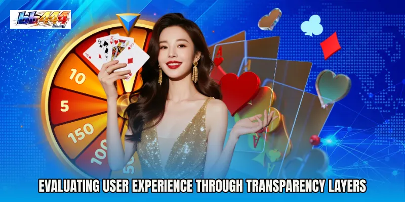 Evaluating user experience through transparency layers