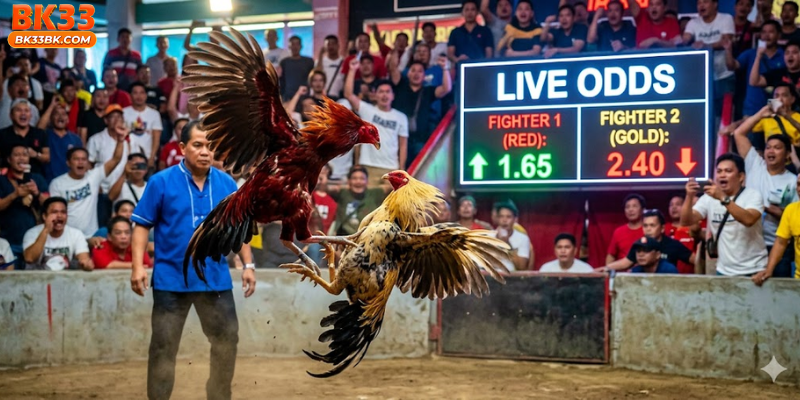 Live cockfighting odds represent real-time probability indicators