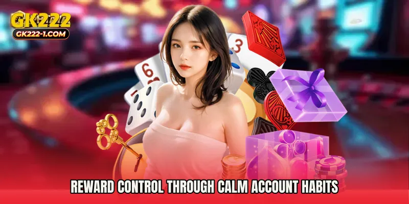 Reward control through calm account habits
