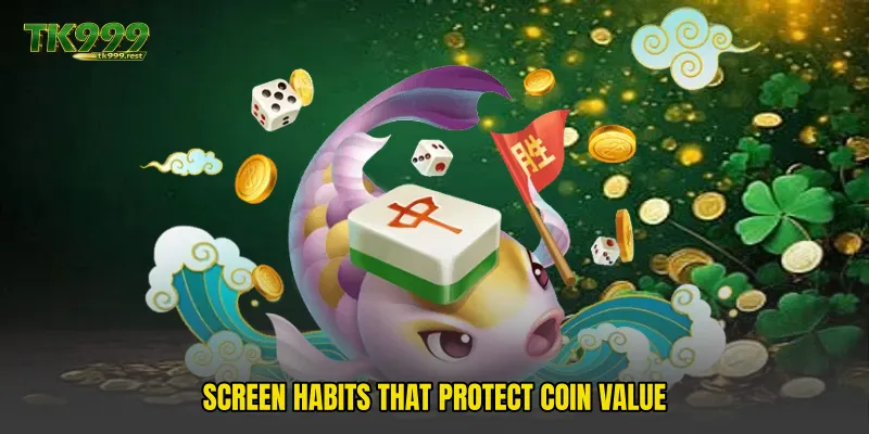 Screen habits that protect coin value